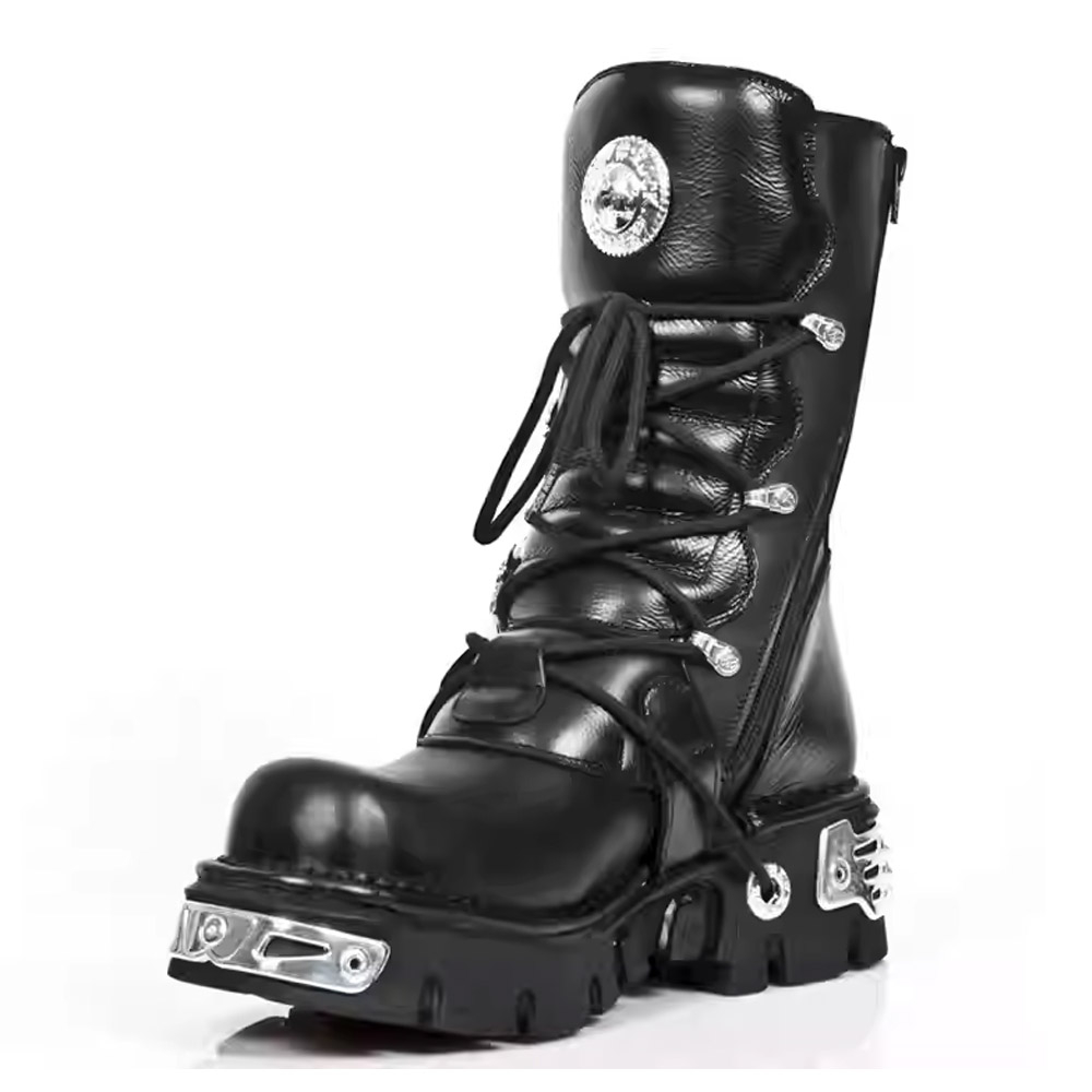 Handmade Thick-Soled Elevator Boots In Genuine Leather Featuring foto 4
