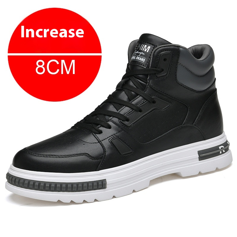 Martin Boots Men's Casual Sneakers Elevator Winter Shoes Sneaker Height Increasing Insole foto 3