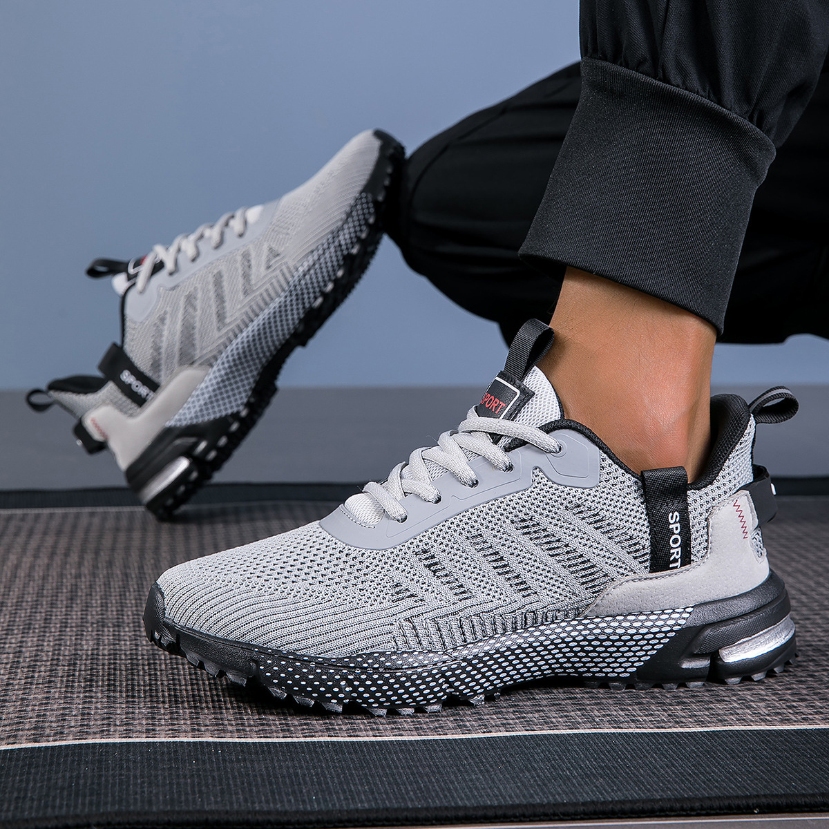 Men's Mesh Surface Lightweight Outdoor Hiking Breathable Sneakers foto 2