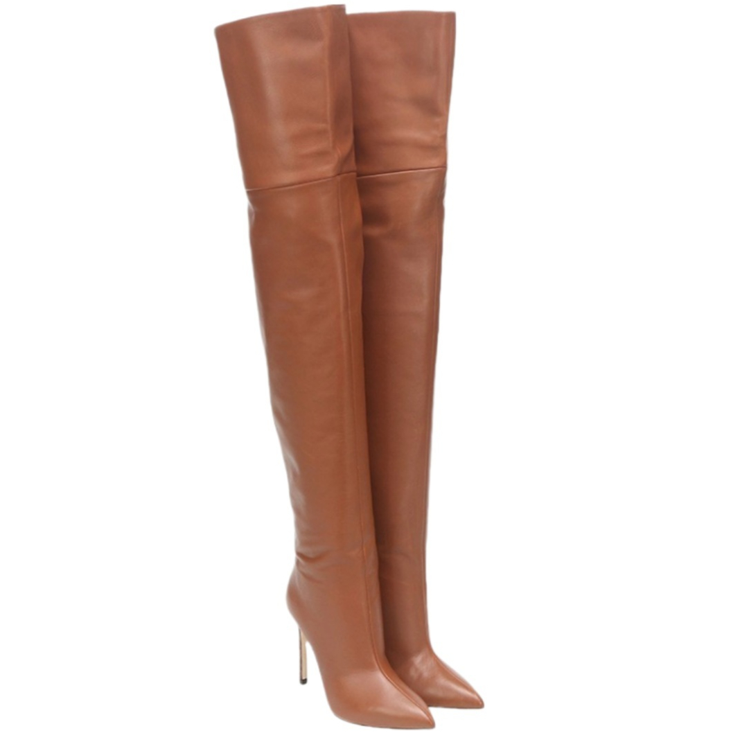 Womens Plus-Size Fashionable Sexy Over-the-Knee Boots foto 3