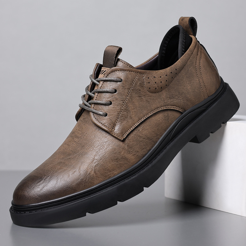 Breathable Business Wedding Leather High-end Leather Shoes foto 2