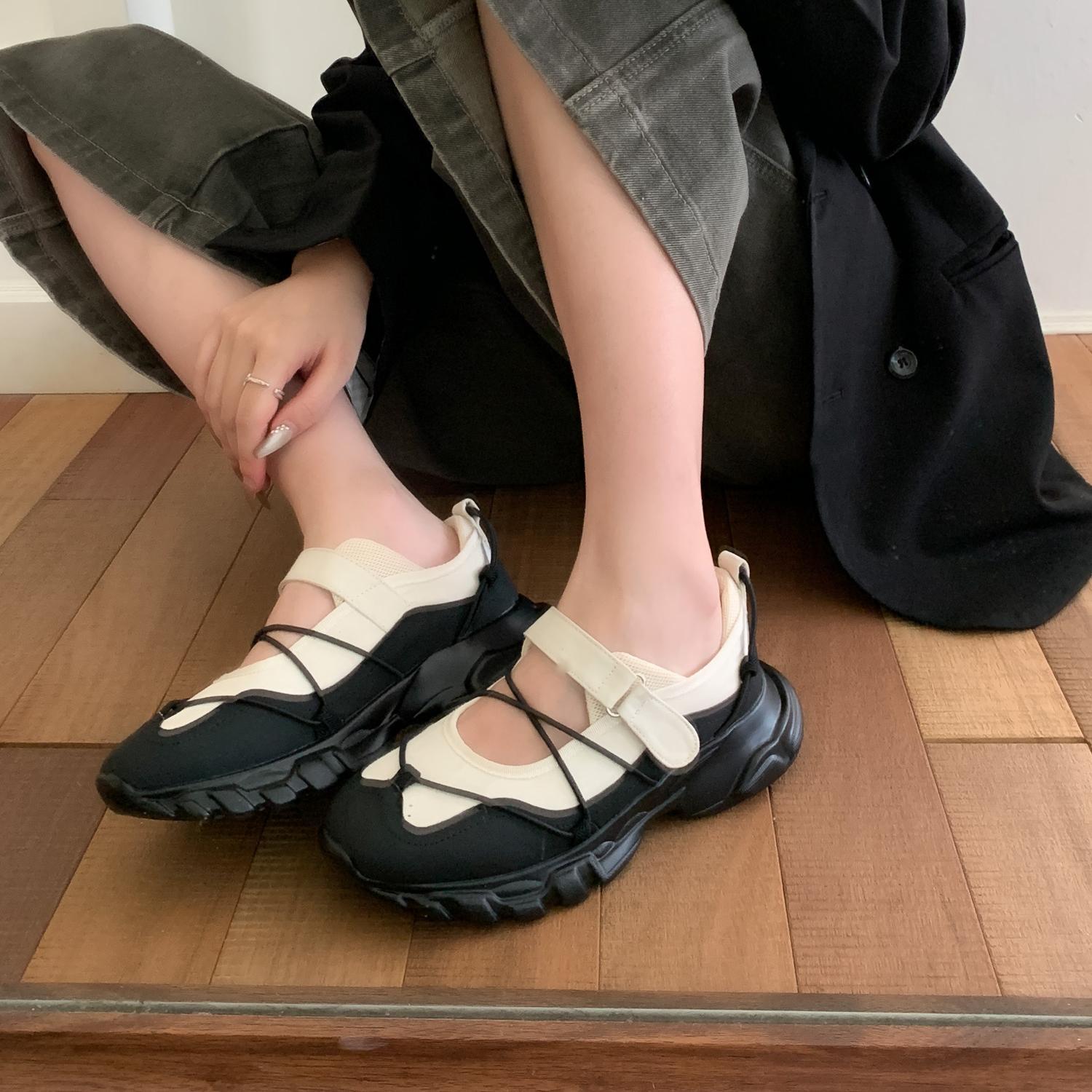 Thick Bottom Ugly And Cute Big Head All-match Mesh Shoes Breathable Shoes foto 4