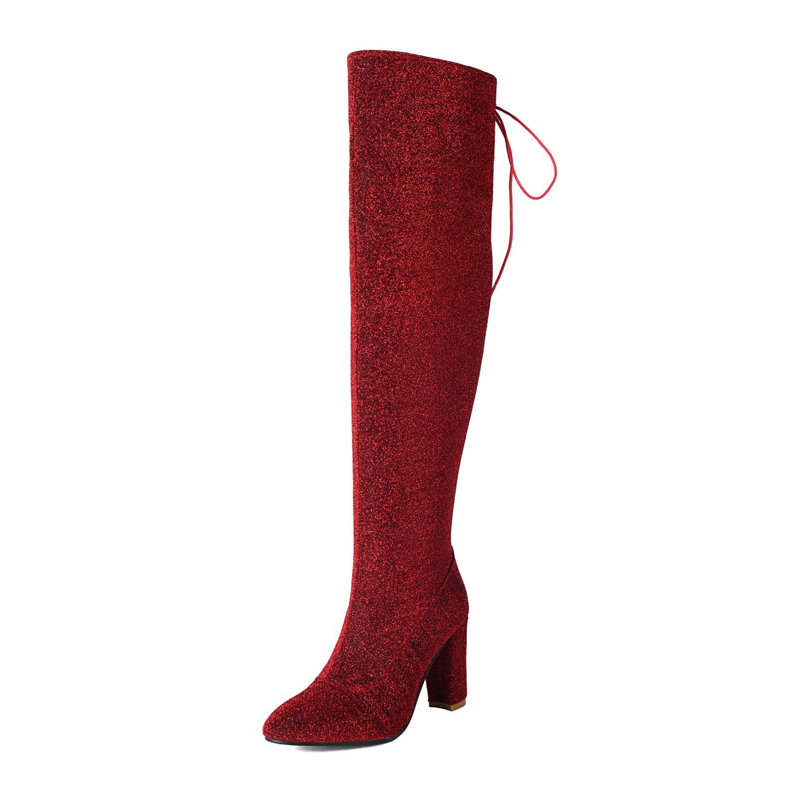 Over-the-knee Nightclub Knight 40-47 Large Size Boots foto 4