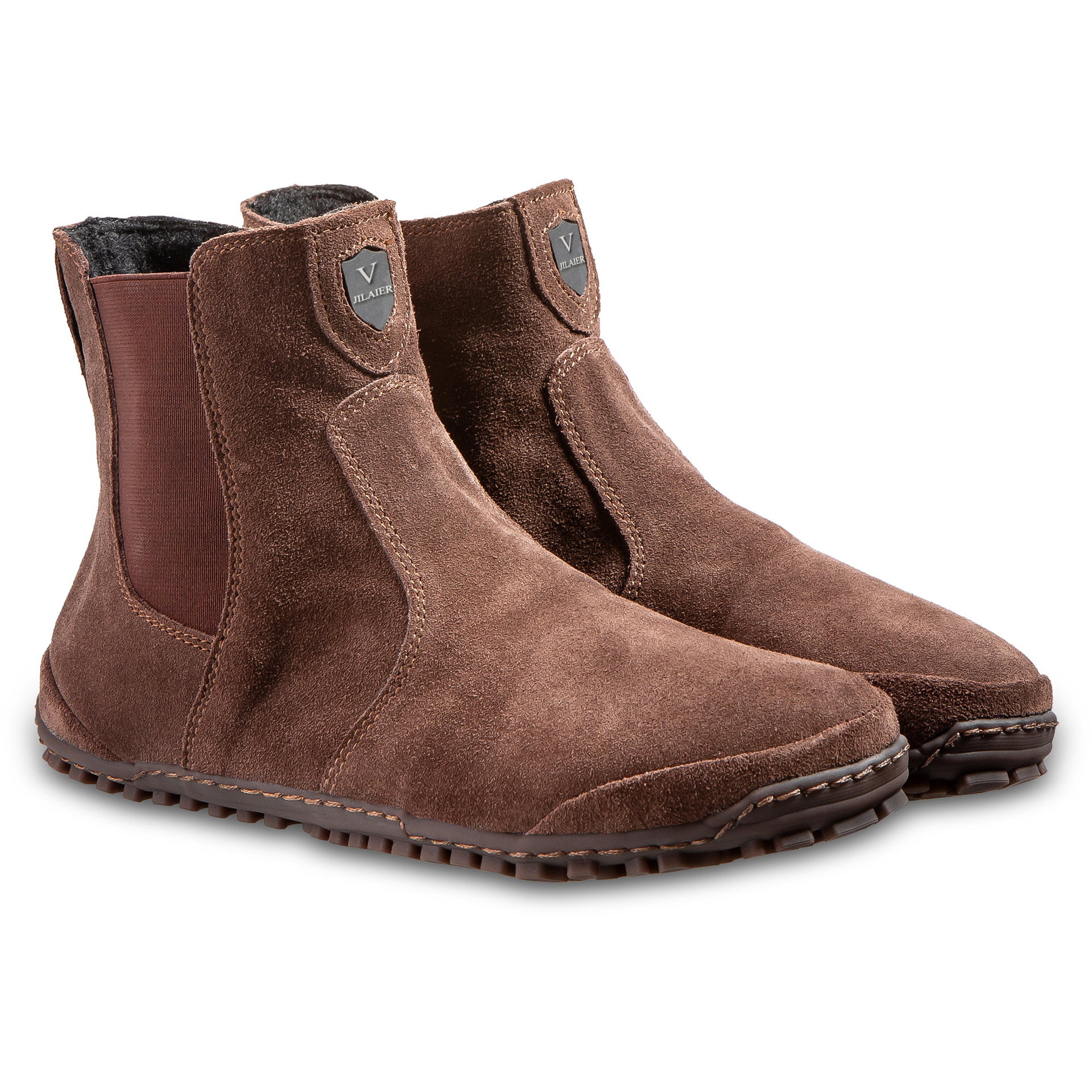Fashion Men And Women Wear Round Toe Color-blocking Single Boots foto 5