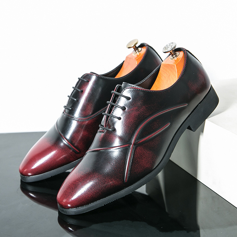 Outdoor Travel Fashion Personalized Men's Leather Shoes foto 3