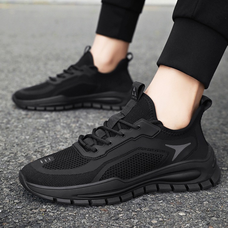 Versatile Flying Woven Breathable Mesh Sports Men's Shoes foto 2