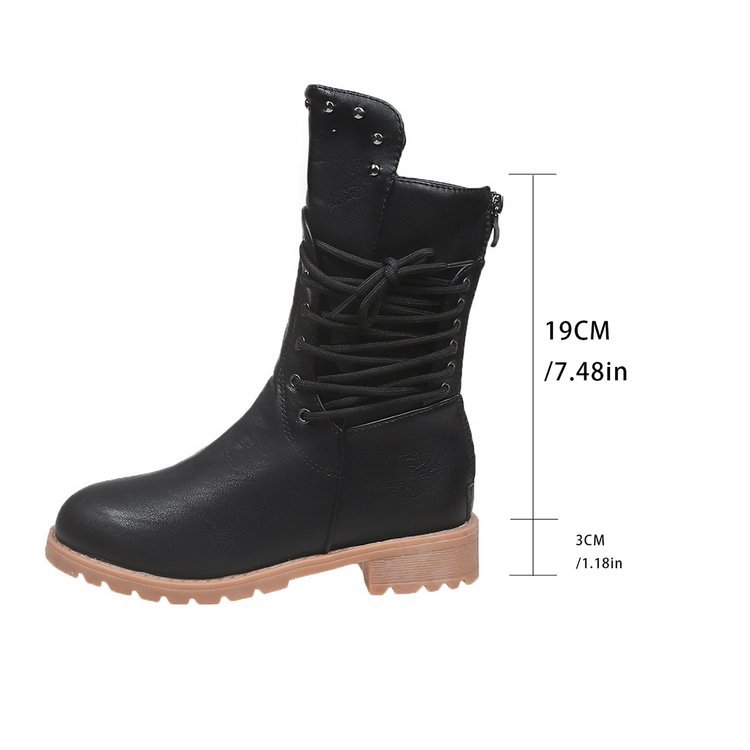 Plus Size Women's Mid-calf Riding Boots foto 5
