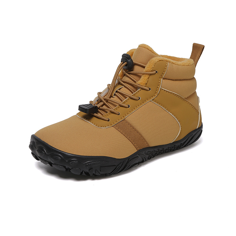New Children's Five-finger High Cotton-padded Shoes Fleece-lined Warm Outdoor Hiking Climbing foto 4