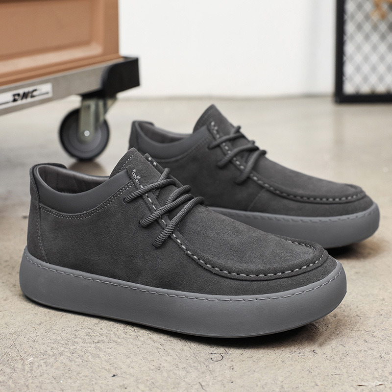 Casual Lace Up Martin Boots Genuine Leather Retro Stylish Sneaker foto 3