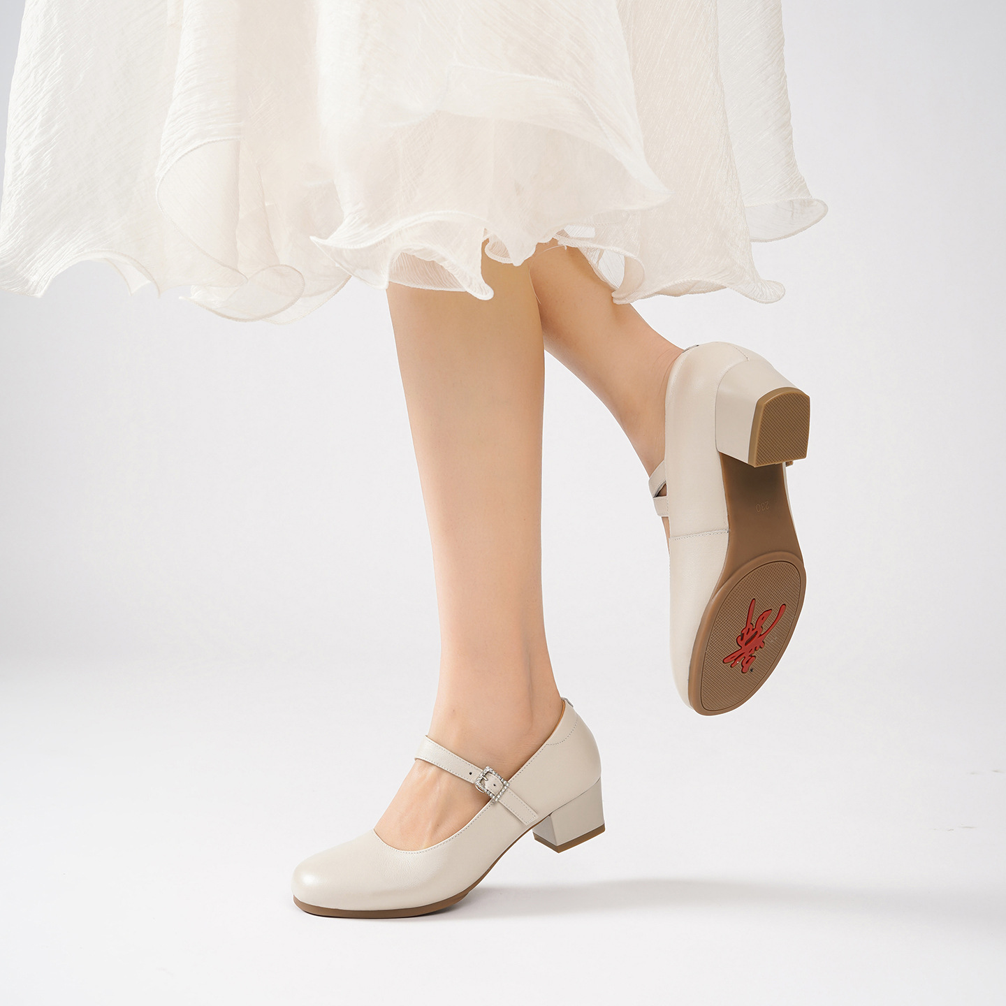 Wholesale Sheepskin Latin Dance Shoes For Women foto 3