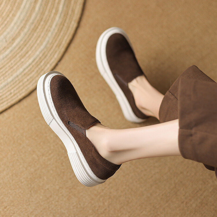 Casual Round Head Deep Mouth Pumps Muffin Bottom foto 2