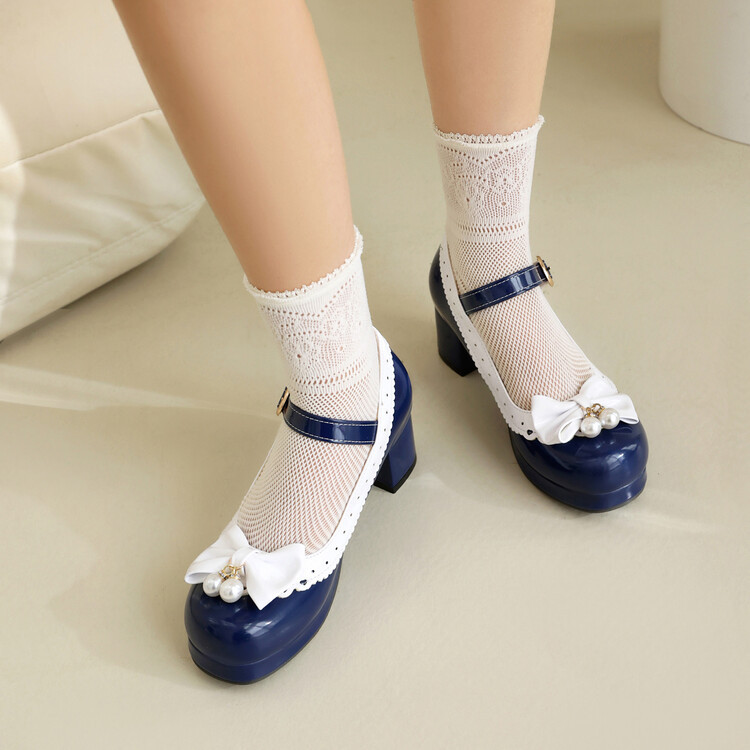 Spring Summer New Mary Jane High Heels foto 5