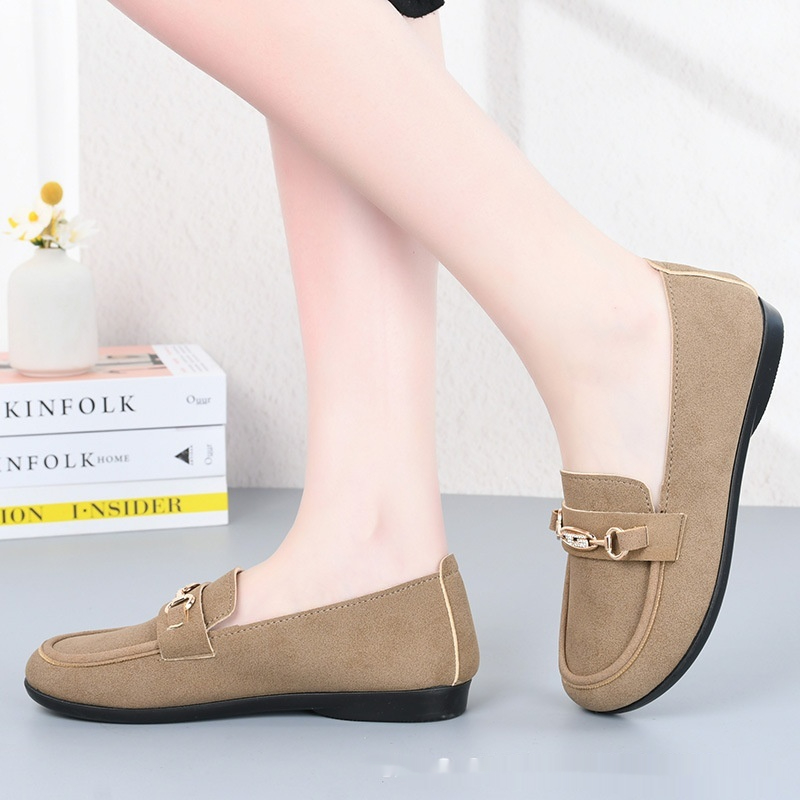 Gommino Women's Solid Color Casual Shoes Soft Bottom foto 5