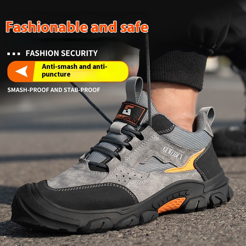 Men's Anti-impact Non-slip Wear-resistant And Lightweight Breathable Protective Footwear foto 2