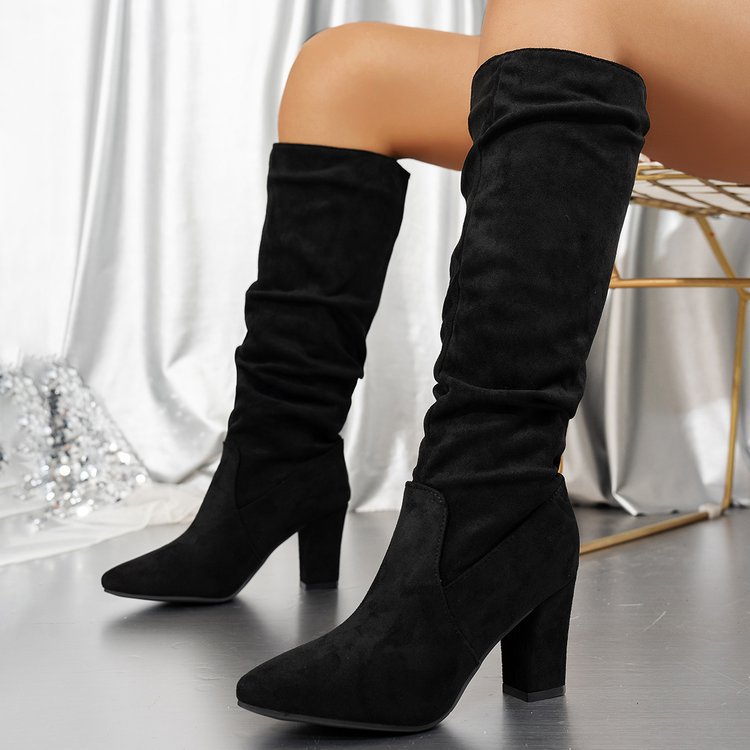 Style Chunky Heel Pointed-toe Fashion Female Boots foto 4