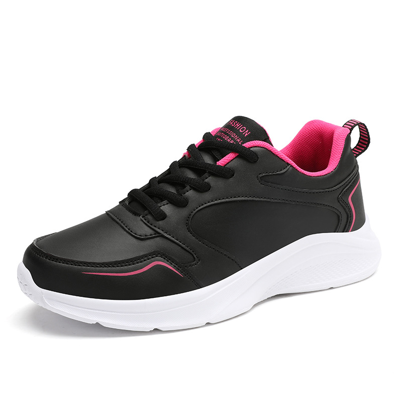 Leather Waterproof Casual Sneaker Girls Flat foto 5