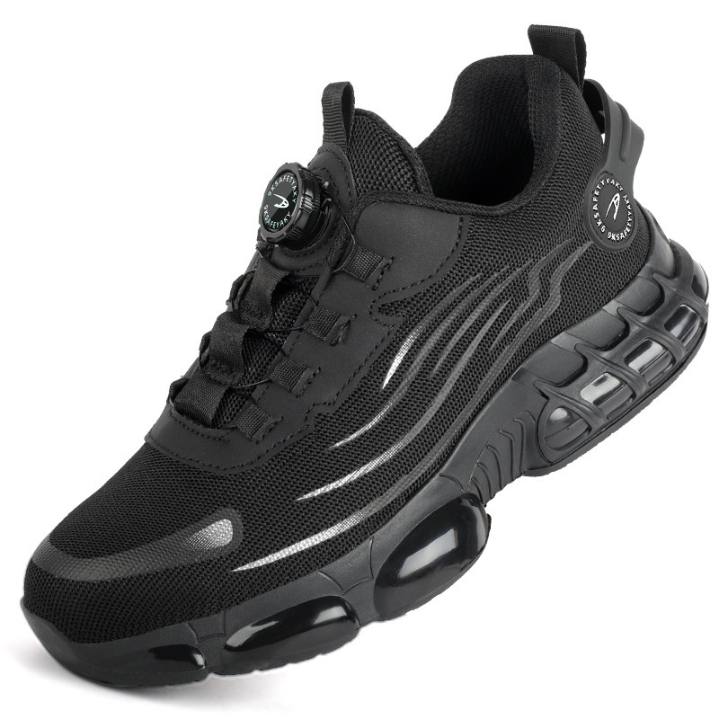 Anti-smash And Anti-puncture Safe Flyknit Work Shoes