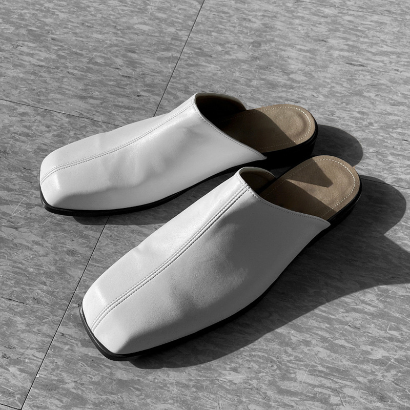 Men's Square Toe Cap Slippers Are Comfortable To Wear Outside foto 3