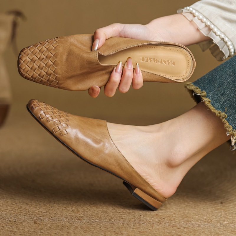Womens Handmade Vintage Flat Sandals foto 2