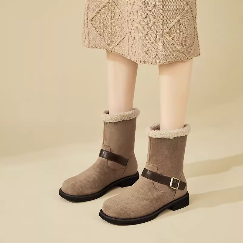 Autumn New Soft Suede Ankle Boots Slim Boots Fashion Versatile foto 3