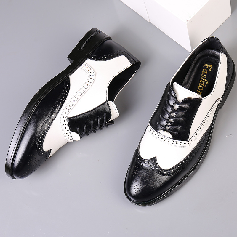 Business Formal Wear Casual Carved Men's Leather Shoes foto 3