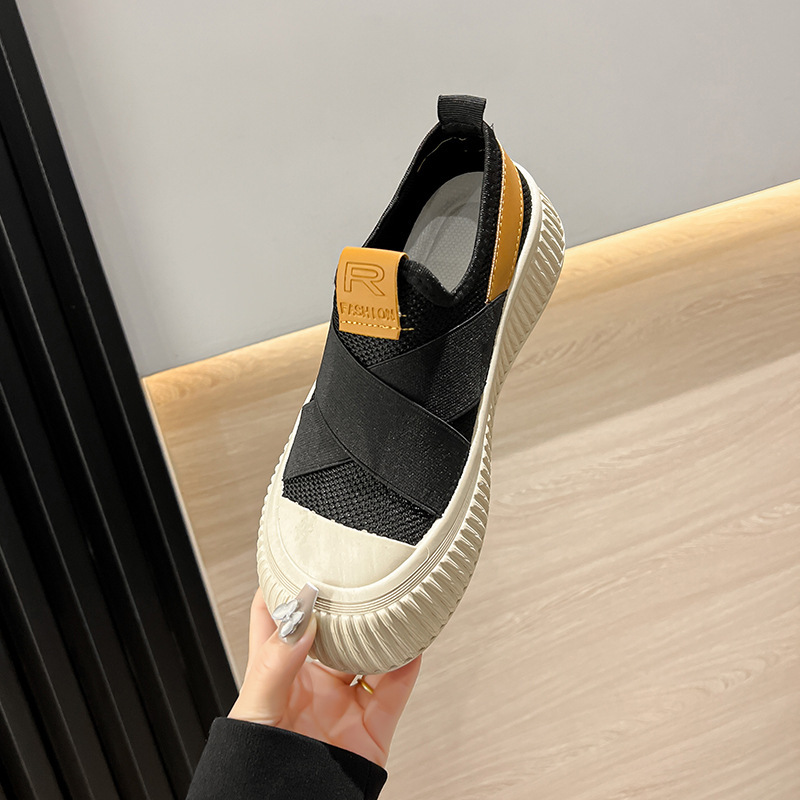 Springautumn Breathable Mesh Cookie Canvas Shoes foto 3