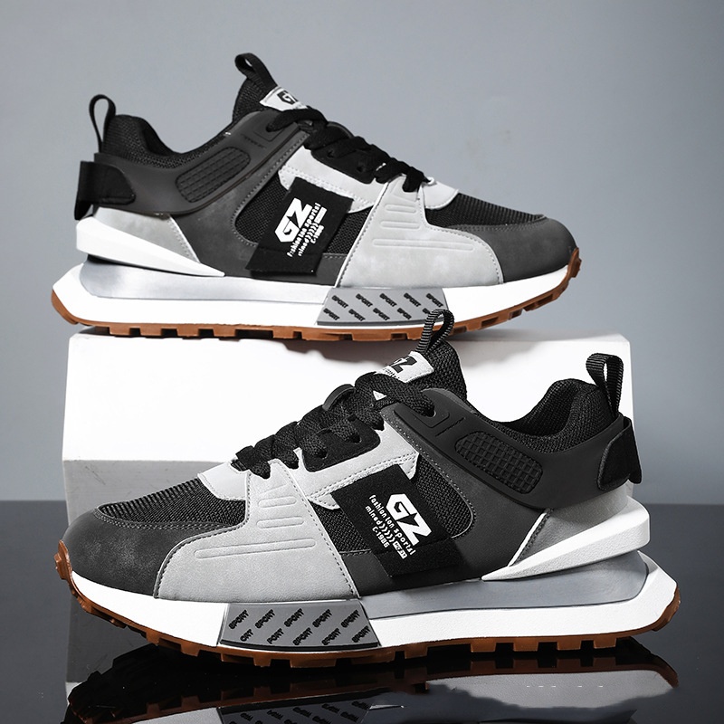Men's Outdoor Running Sneaker Leisure Platform Mesh Surface Breathable Shoes foto 3