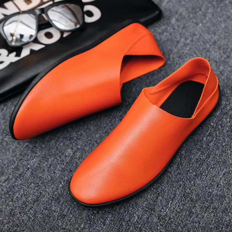Spring And Autumn Men's Casual Shoes PU Breathable Soft Bottom Gommino foto 3