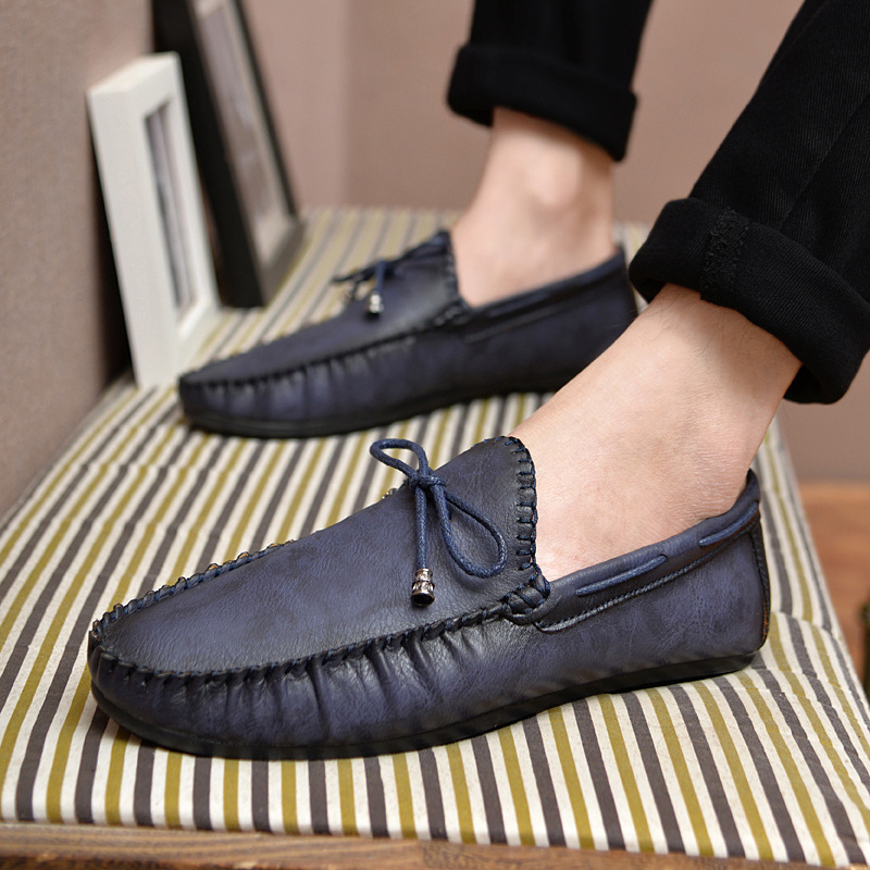 Men's Low-top Slip-on Driving Shoes Youth Fashion foto 3