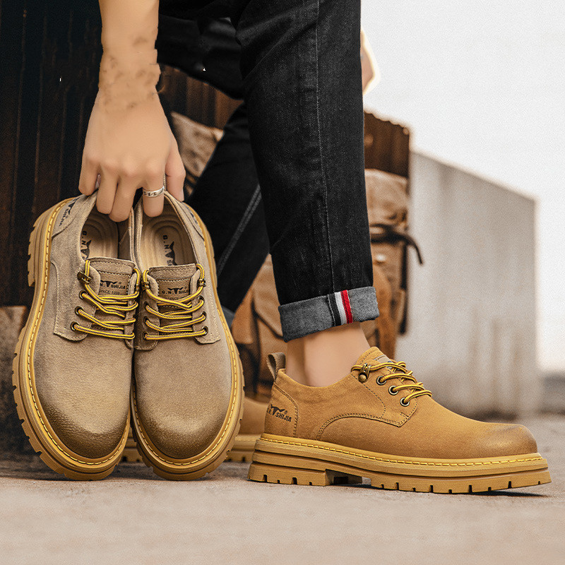Men's Casual Leather Martin Boots foto 2