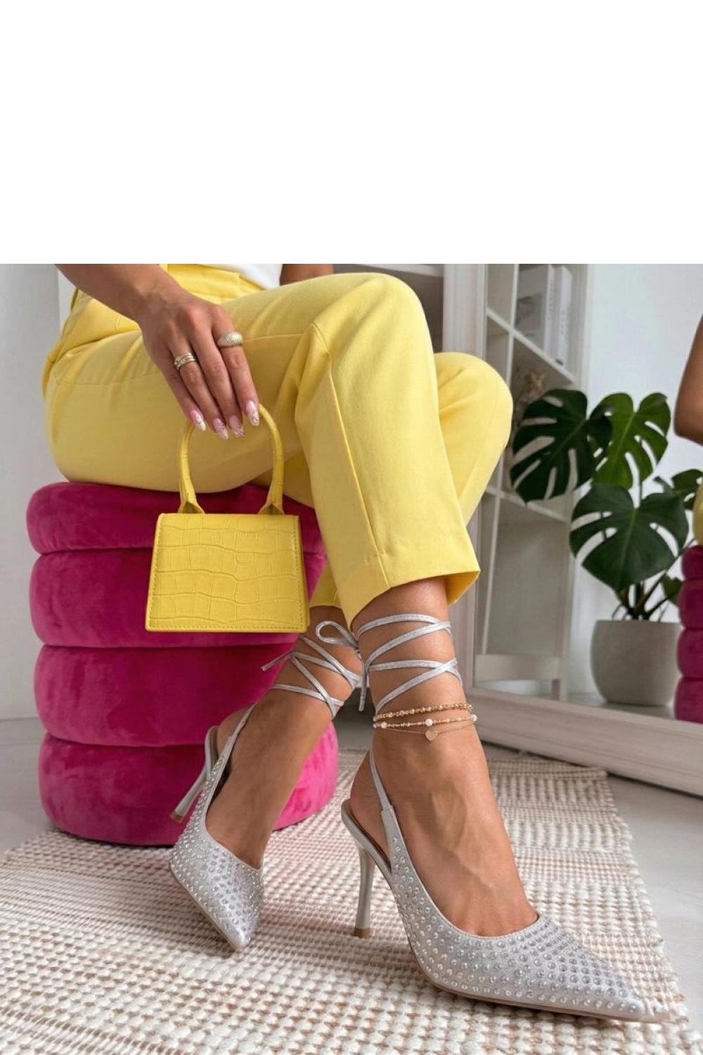 Gebonden hoge hakken schoenen Solea