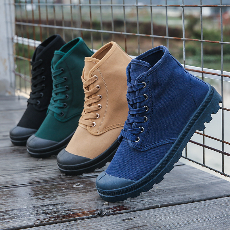 Martin Boots Outdoor Mountaineering Leisure Sports Men's Canvas Shoes foto 3