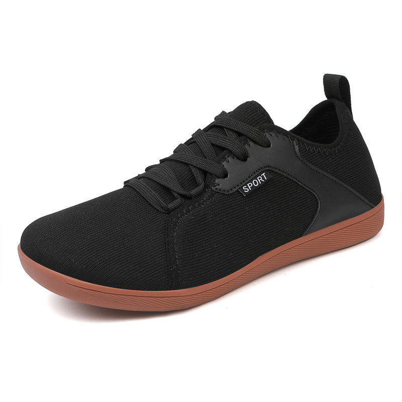 Men's Breathable Soft Sole Fly Woven Sports Shoes For Brisk Walking foto 5