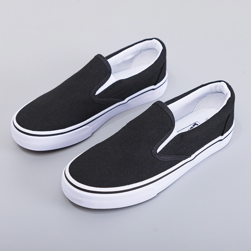 Gray Slip-on Canvas Shoes Fashionable For Both Men And Women foto 3