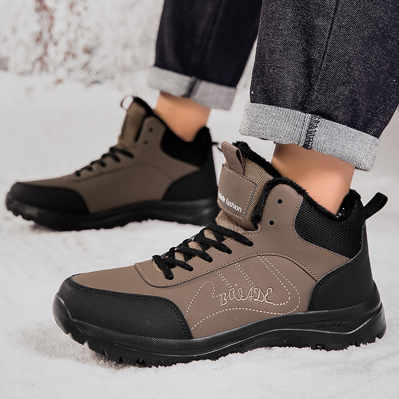Men's Shoes Large Size Fleece-lined Casual Sports foto 4