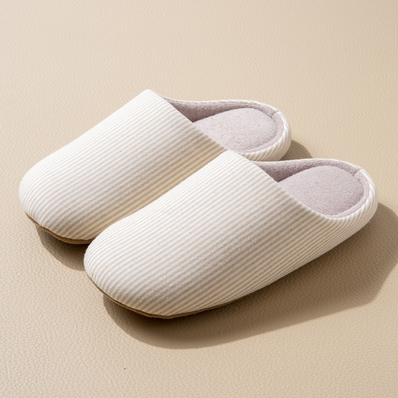 Home Wooden Floor Soft Bottom Deerskin Velvet Bottom Warm Couple Slippers