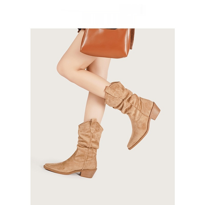 Women's Pointed-toe Slimming Ankle Bootsmartens Boots foto 2
