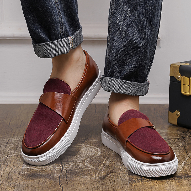 Leather Shoes Business Slip-on Casual Shoes Men foto 5