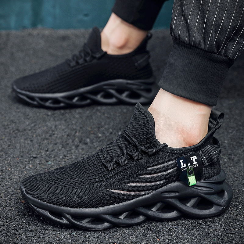 Fly-knit Sneakers Men's Extra Large Size Twist Bottom Running foto 5