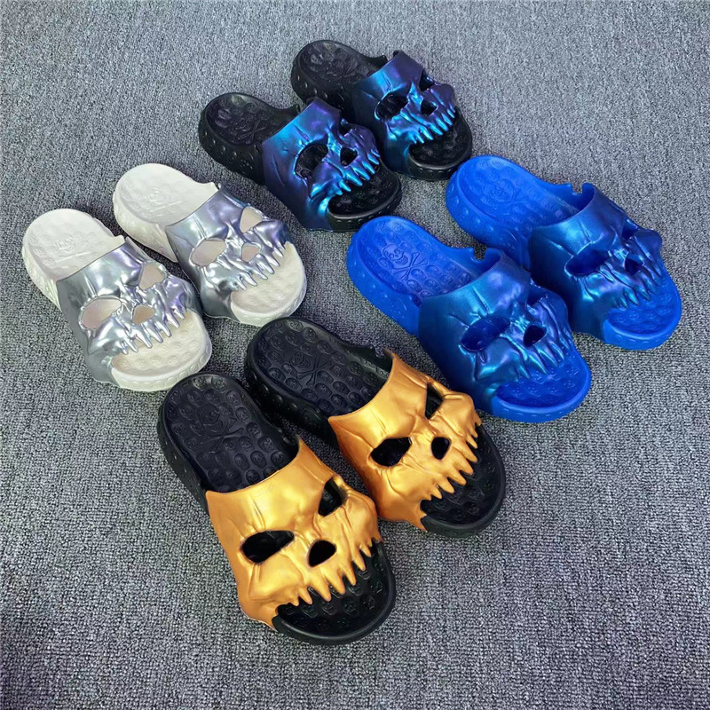 Skull EVA Indoor Bathroom Home Thick Bottom Soft Bottom Slippers foto 5