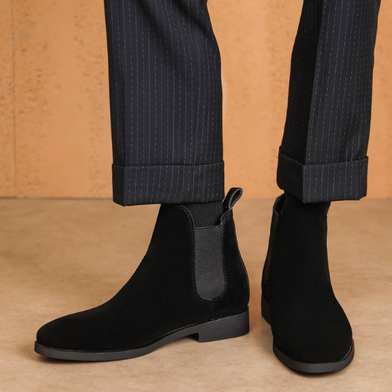 British Casual Stretch Lace-up Men's Shoes foto 4
