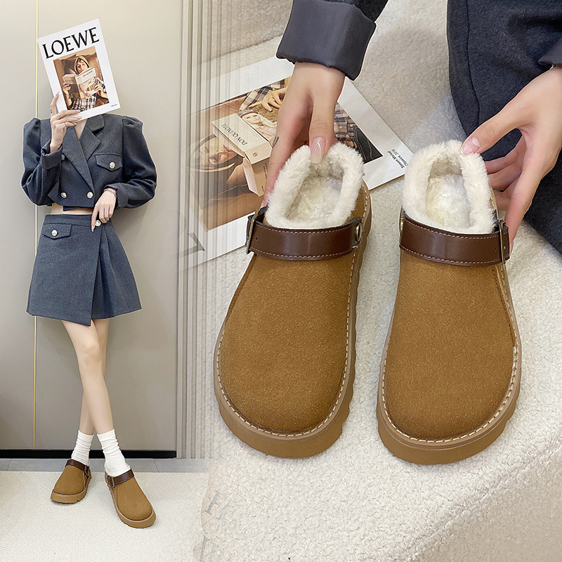 New Integrated Thickened Plush Warm Snow Boots foto 2