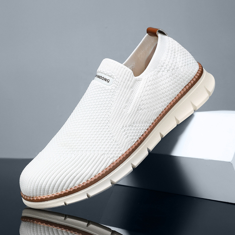 Mesh Breathable Flyknit Casual Shoes foto 2