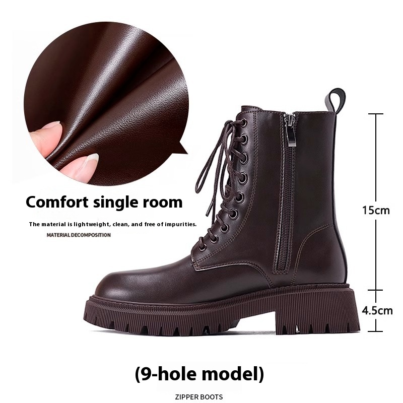 Height-increasing Martain Thick Bottom Hot Motorcycle Boots foto 4