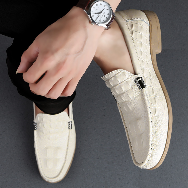 Cowhide Gommino Breathable Fashion Casual Shoes Men foto 5