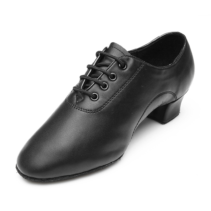 Men's Soft Leather Two-sole Latin Dance Shoes Are Comfortable foto 2