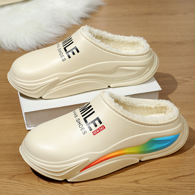 Cotton Shoes EVA Cold-proof Warm Men's Waterproof Non-slip Casual High-end Men's Cotton Slippers foto 4