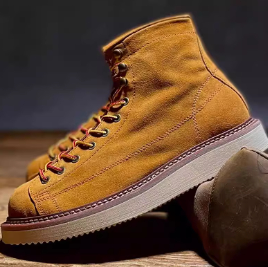 Chunky-soled High-top Retro British-style Trendy Short-shaft Biker Boots foto 2