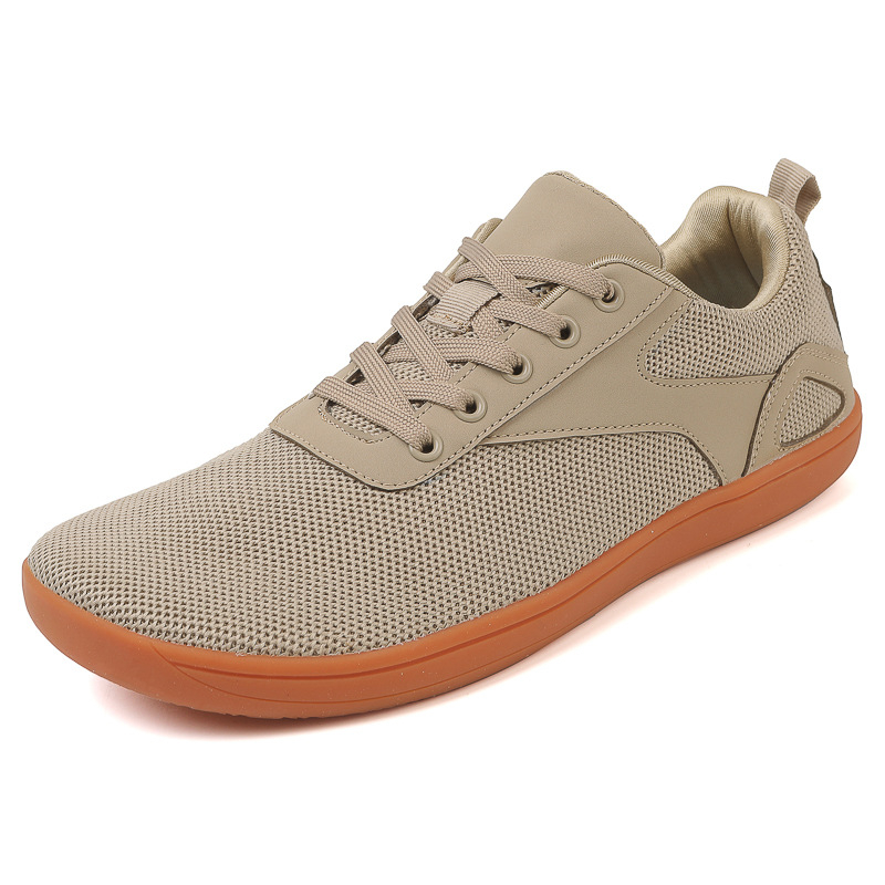 Popular Flat Casual Shoes Men And Women Wide Last Fly-knit Sneakers Couple Fitness Shoes In Stock Wholesale foto 2
