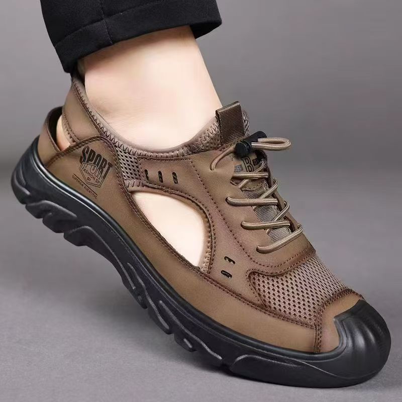 Men's Fashionable Soft-Soled Casual Hole Sandals foto 4